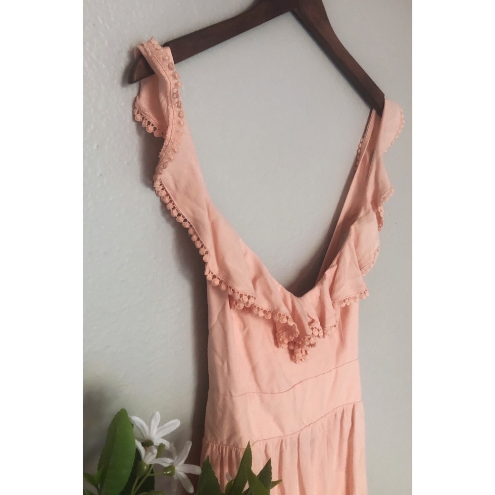 NWT Forever 21 Peach Mini Dress w/ CrissCross Back - Picture 3 of 5